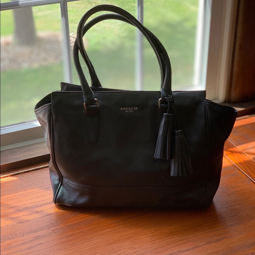 Leather Coach shoulder bag